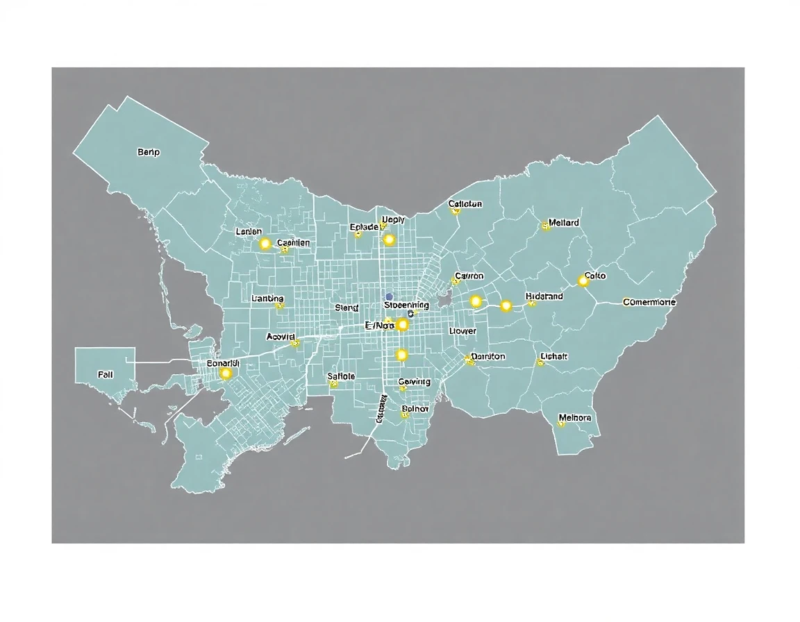 Mold Removal Service Areas Map